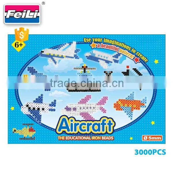 Non-toxic Material Aircraft Perler Beads 5mm Plastic Ironing Beads photo-2
