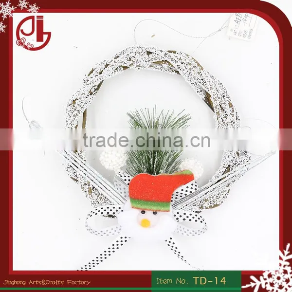 Felt Santa Claus Hanging Wooden Ornaments Gifts Enfeites De Natal Wholesale Decoration Suppliers Christmas Garland
