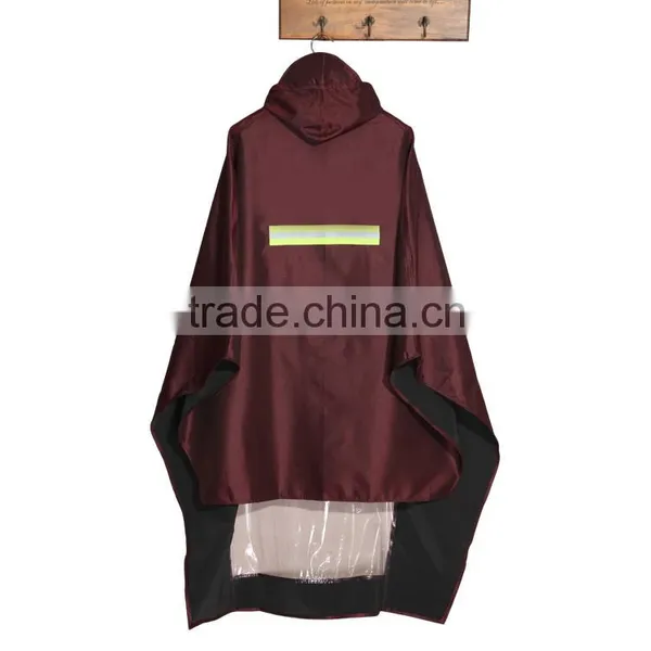 Motorcycle Waterproof Long Funky Pvc Plastic Vinyl Raincoat photo-2