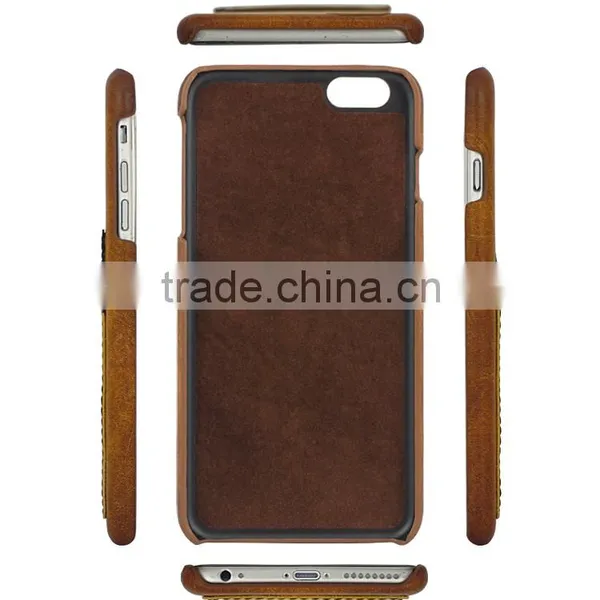 Guangzhou New Design Card Slot Leather Phone Case for Iphone 6S/Plus (SACI00118A) photo-5
