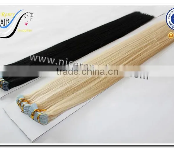 Wholesale Tape Hair Extension Double Drawn Virgin Hair Indian Remy Tape Hair