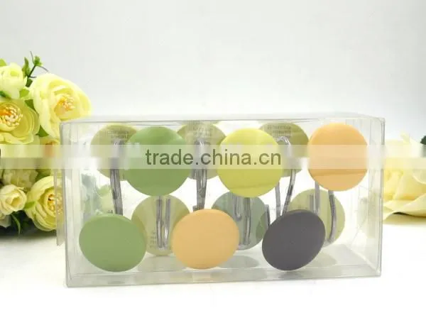 Various Color of Flower Polyresin Shower Curtain Hooks photo-2