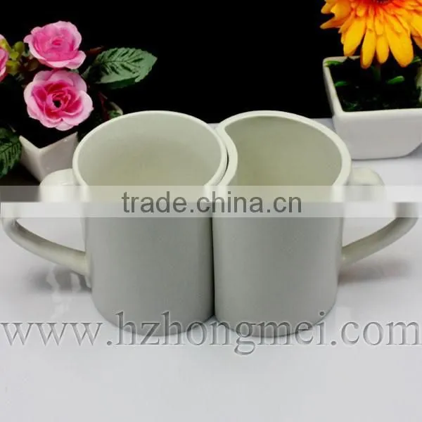 DIY 2015 New Hot Selling Plain Ceramic Lover Heat Transfer Mug Coating Cup photo-2