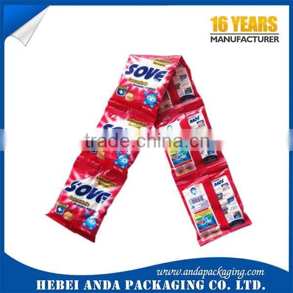 Wholesale Price Custom Washing Powder Bag Design Powder Packaging Bag / Detergent Packaging Material / Plastic Wrapper Film Roll photo-5