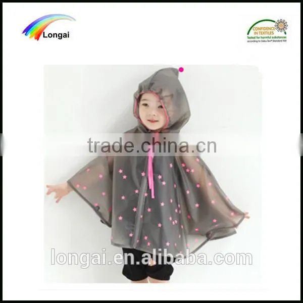 2016 Hotsale Outdoor Poncho Kids Raincoat photo-2