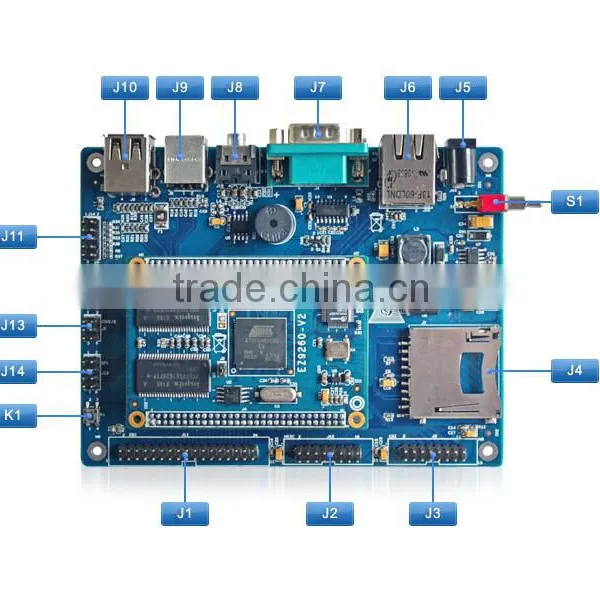 ARM SATA 64MB SDRAM 128MB NandFlash 512K DataFlash ARM Development Board photo-2