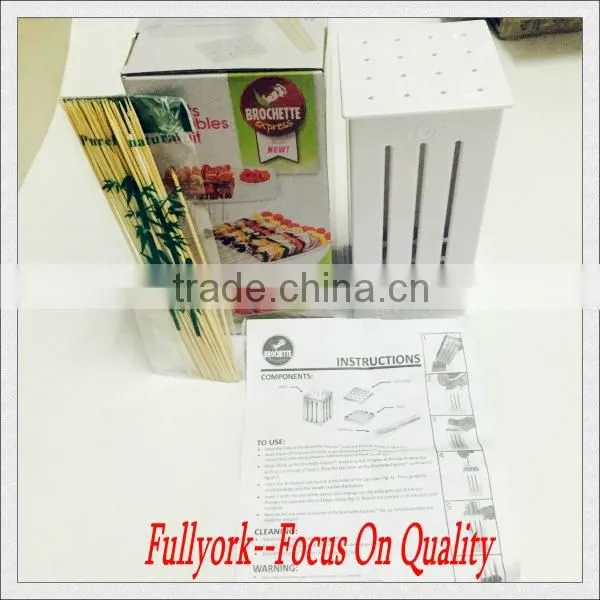 Brochette Express As Seen On TV Skewers Food Slicer BBQ Grill Shish Kabab Maker photo-2