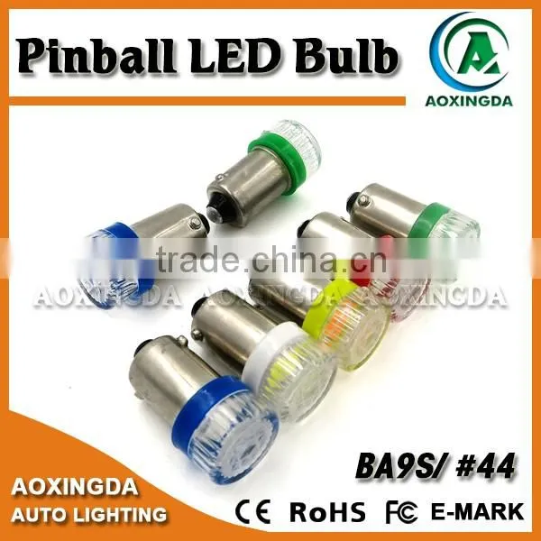 6.3 Volt BA9S #44 #47 Yellow Pinball LED With Lens photo-5