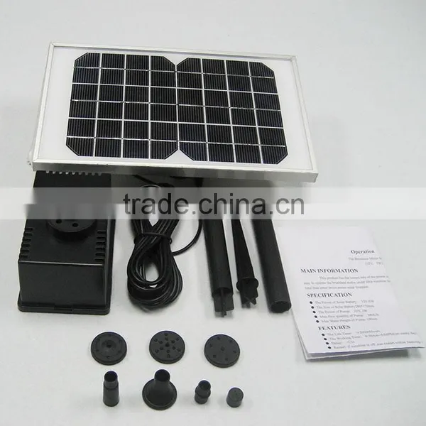 Portable Solar Fountain Pump Kit Submersible Water Pump 12V photo-2