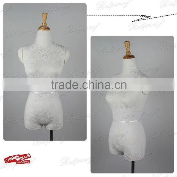 Lace Fabric Half Female Mannequins Dress Mannequins