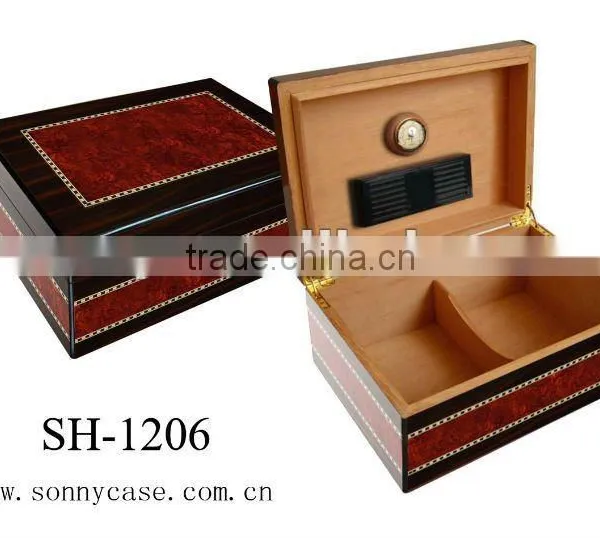 Burl Wood Travel Cigar Humidor photo-6