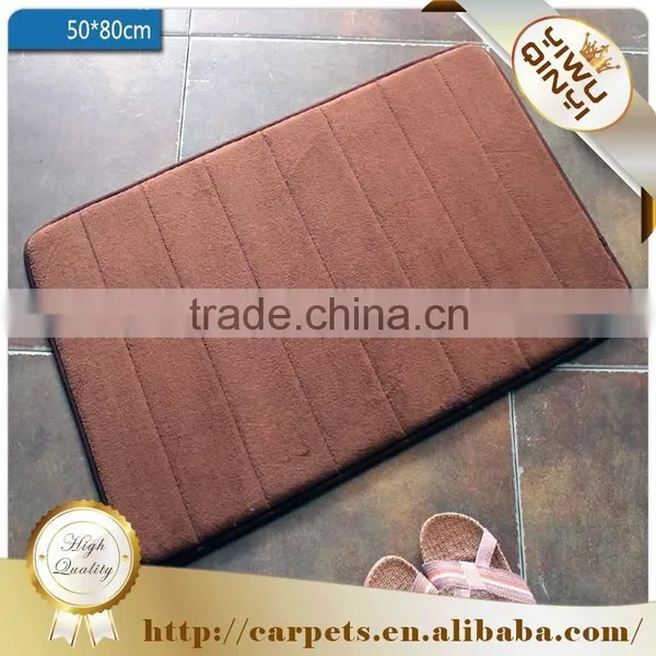 Anti-slip Pvc Polyester Memory Foam Bathroom Carpets and Rugs / Drawing Room Carpet Quality Choice photo-2
