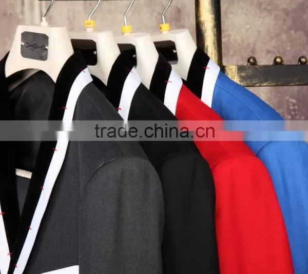Latest Design Colour Combination Lapel Formal Frock Made to Measure Online Wholesale Shop Wedding Suits for Men photo-4