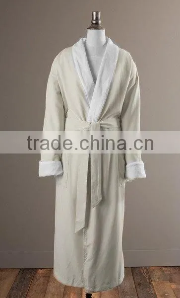 Wholesale Winter Soft Thermal Mens' Cotton Bathrobe photo-2