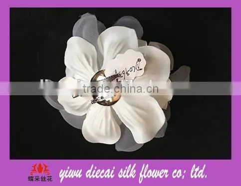 Colorful Artificial Handmade Fabric Flower photo-4