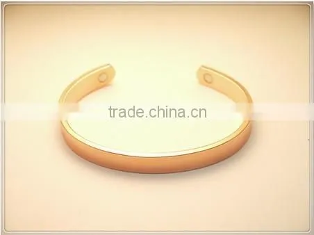 Metallic Bracelet Simple Pure Magnetic Copper Cuff Bracelet for Engraving Magnetic Health Care Cuff Bracelet Quality Choice Most Po photo-4
