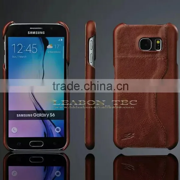 New Real Leather Wallet Stand Case For Galaxy S6 photo-2