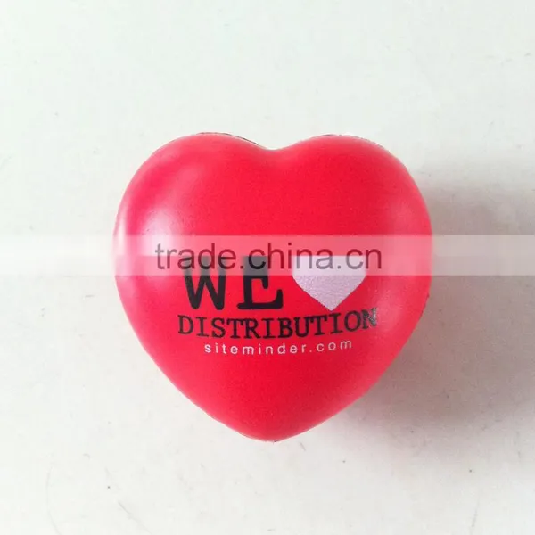 Red Heart Shape pu Stress Ball photo-3