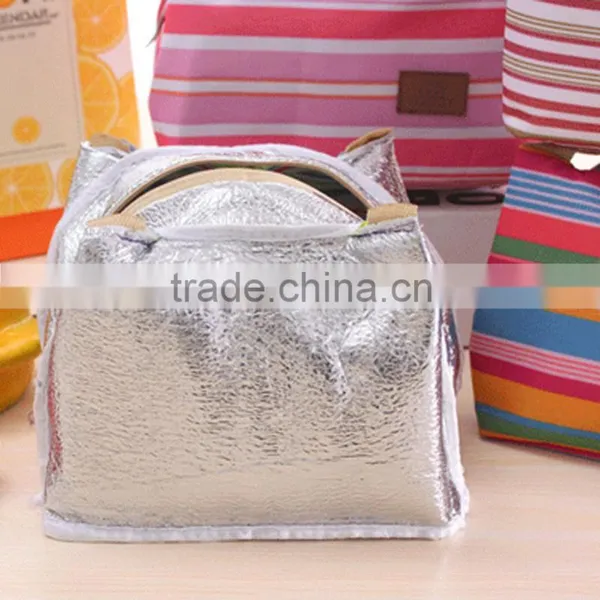 Classic Horizontal Stripe Design Lunch Bag for Office for Wholesale Supplier's Choice photo-4