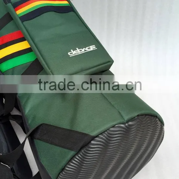 Djembe Bags Pro Dark Green With African Rasta Stripe photo-6