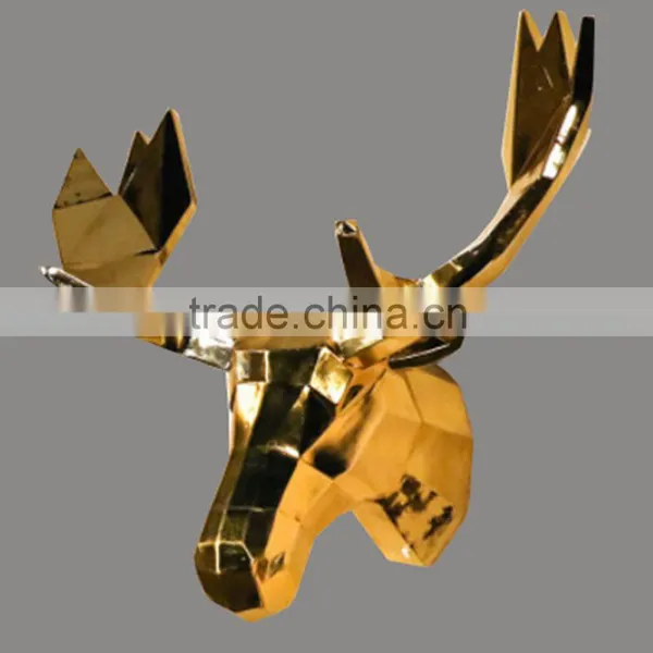 White Polyresin Deer Head Wall Decoration photo-3