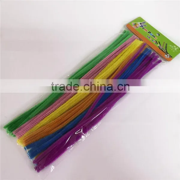 Factory Supply DIY Crafts 0.6*30cm Pipe Cleaners Chenille Stems Toys for Kids or Wedding Party Decoration photo-2