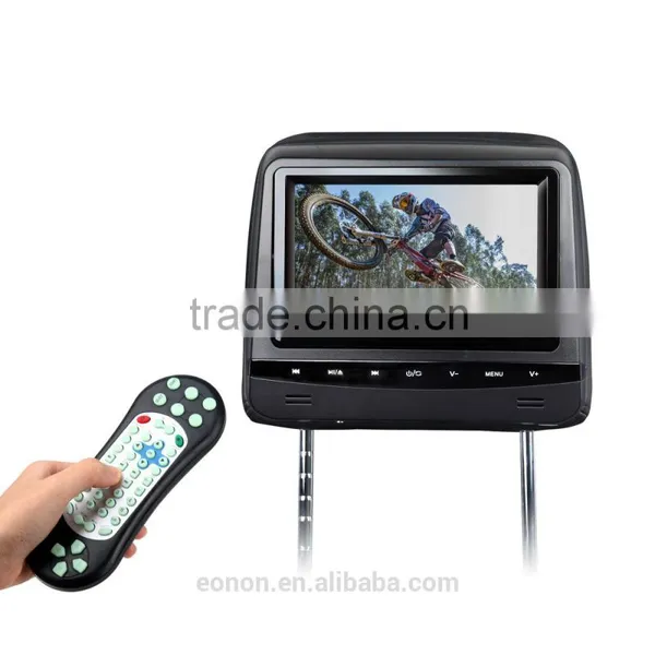 EONON L0290 7" HD Car Headrest Monitor With Built in DVD (Black Color) photo-5