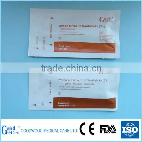 Disposable Povidone Iodine Swabstick