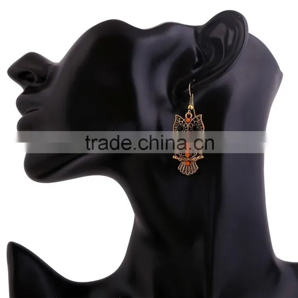 China Wholesale Custom Jewelry for Free Sample Cute Owl Pattern Woman Earrings photo-2