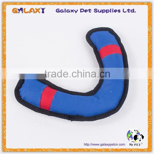M1109 Wholesale Polyester Bone Shape Tough Dog Toy With Squeaker photo-4