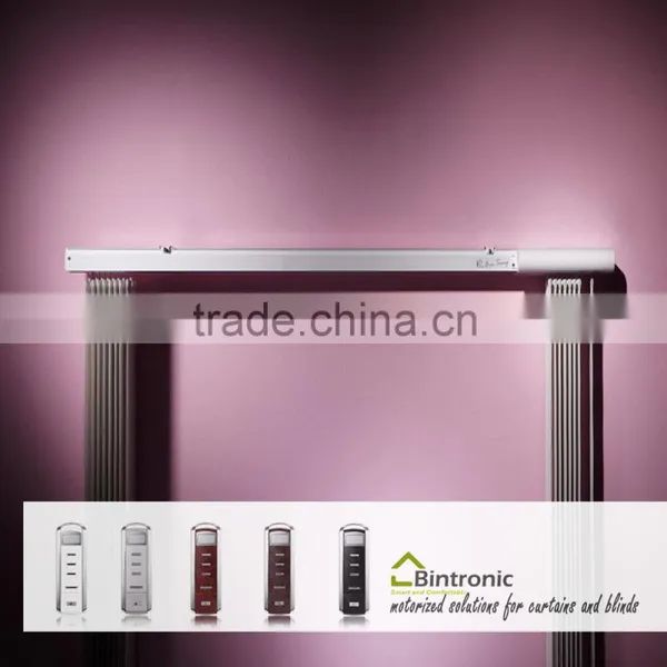 Bintronic Taiwan Home Design Curtain Pole Motorized Vertical Blinds Automatic Motorized Curtain Rail photo-3