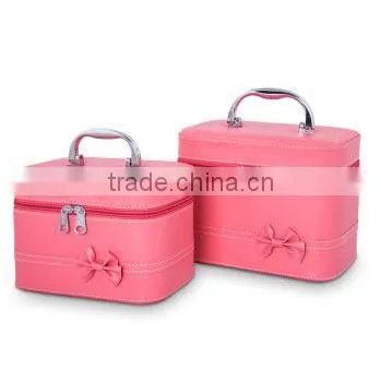 2016 Beauty Cosmetic Bag Traveling Cosmetic Handle Box With Mirror Inside photo-2