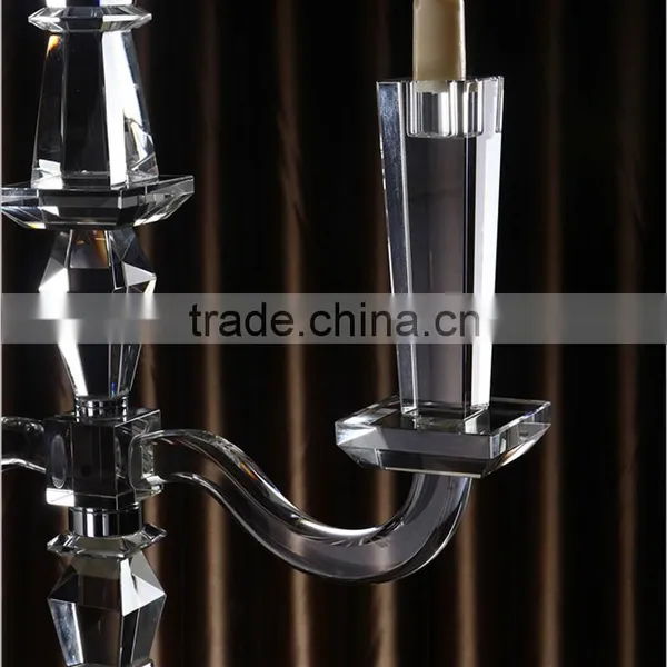 2016 Special Shape Wedding Crystal Candelabra Wholesale on Sale photo-4
