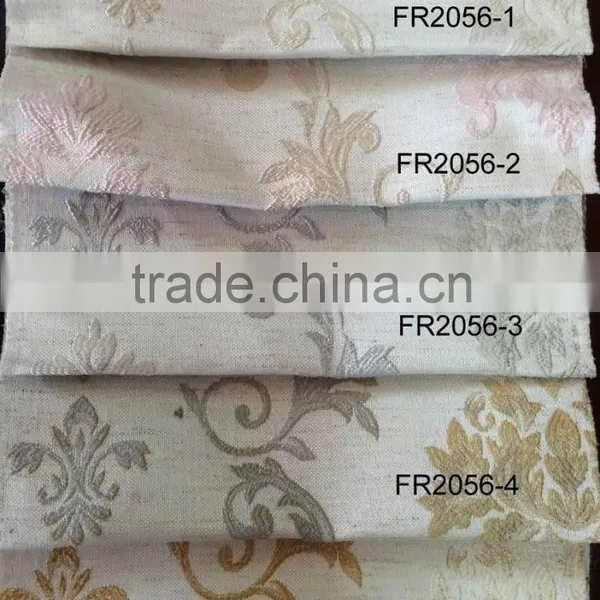 New Arrival 100% Polyester Small Flower Design Jacquard Curtain photo-4