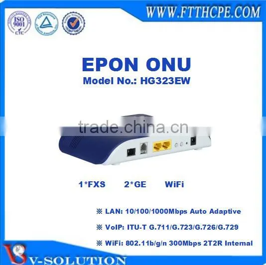 2GE+1FXS+WiFi EPON ONU VoIP Home Gateway for FTTH Network Solution photo-2