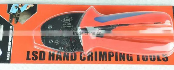 CE ROHS Experience Production F10years LSDgood Qutails Pliers for Non-insulated Cable Links S-616TD Ratchet Hand Crimping Tools photo-2