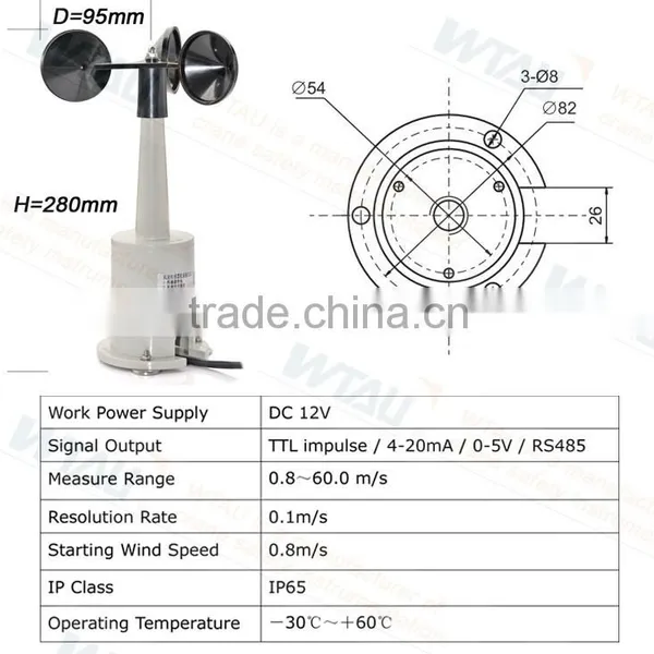 Best Selling Hot Chinese Products Wind Speed and Anemometer Sensor for Cranes photo-5