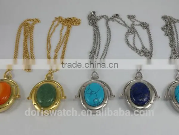 2015 New Fashion Pocket Watch Pendant Hanging Pocket Elegant Charming STONE Watch Wholesale photo-3