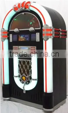 Full Size Classic 7-Color Changing LED Vinyl Jukebox for Pinball / Billard Game Room photo-3