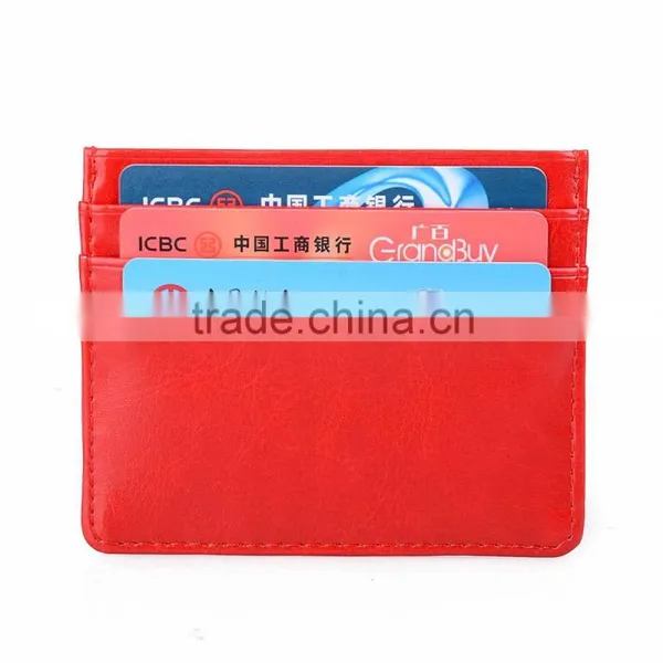 2016 Most Popular Simple Leather PU Blocking Wallets/case/holder for Credit Card . Quality Assured photo-2