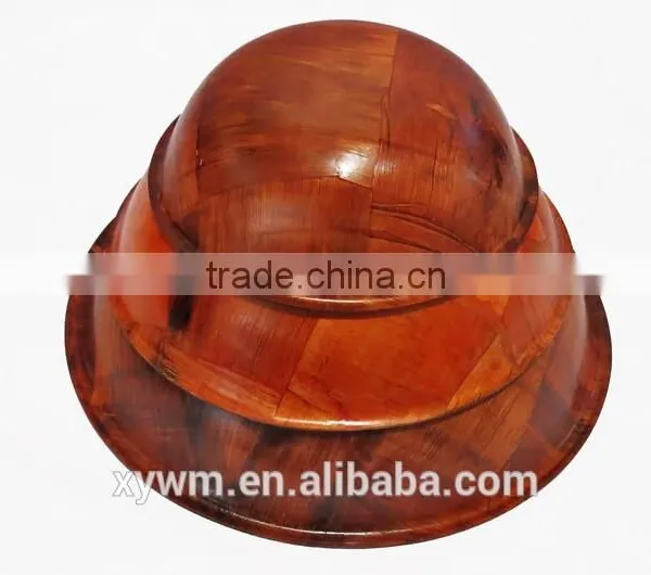 TUV Certification HOT Cheap Mahogany Solid Wooden Woven Nut Bowl Set photo-3