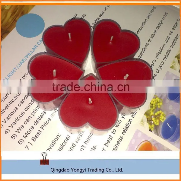 Color Changing Feature and Home Decoration Use Heart Type Candle Wax photo-2