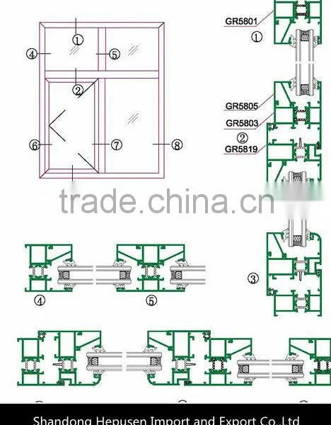 Broken Bridge Aluminium Horizontal Inswinging Casement Window photo-4