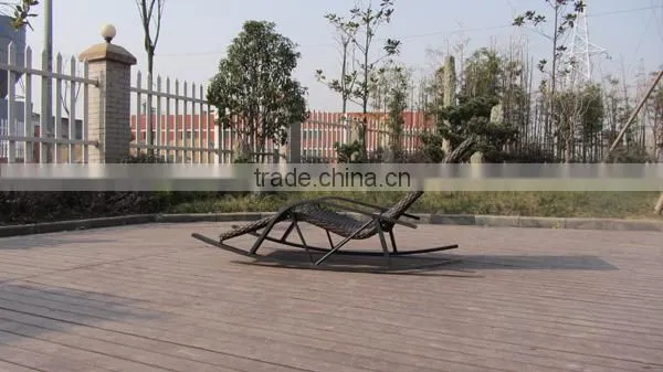 Garden Wicker Rocking Lounge Chair For Sale photo-3