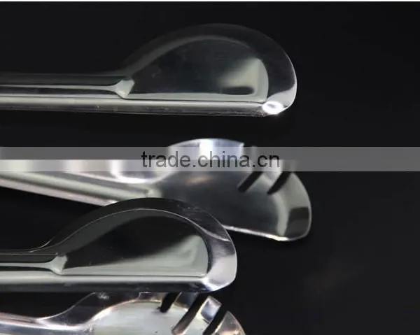 Steak Grip Kitchen Food Vegetable Spring Clip Clamp Stainless Steel BBQ Tongs photo-2