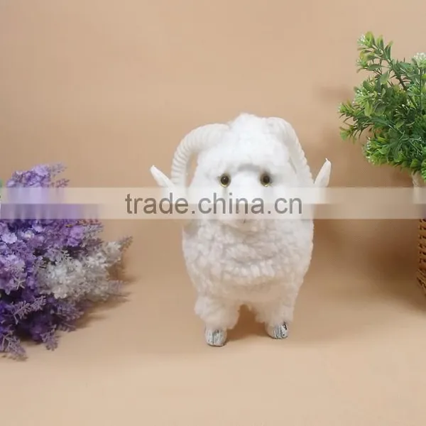Handmade Life Size Plush Stuffed Goat Toys Recorder Sound photo-3