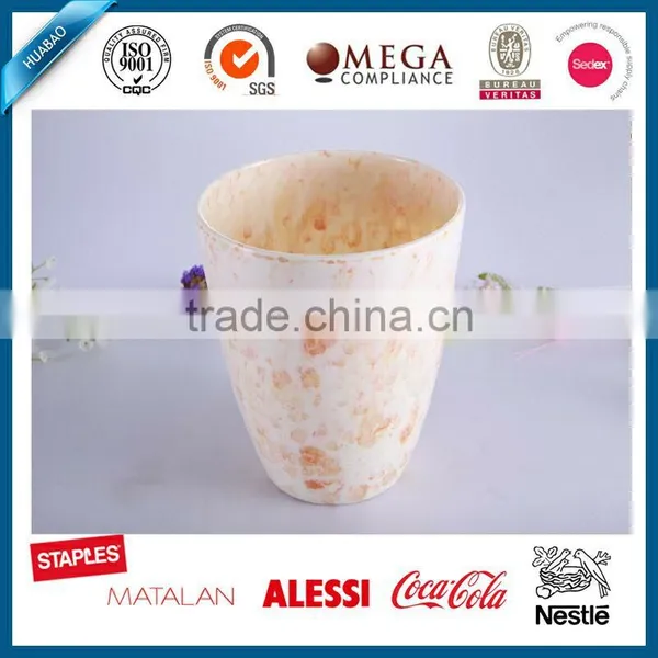 Beautiful Melamine Flower Pot With Reationary Decal, Bulk Flower Pots