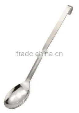 Professional one piece solid spoon, s/s
