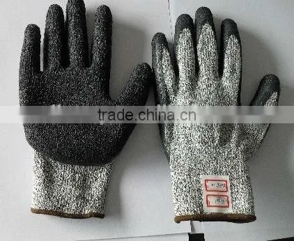 pu Palm Coated HPPE Glass Fiber Safety Gloves photo-2