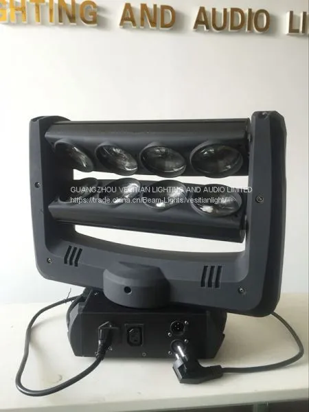 LED Lamp 8*10W Beam Spider Lights RGBW 4in1 LED Double Row Moving Head Light photo-3